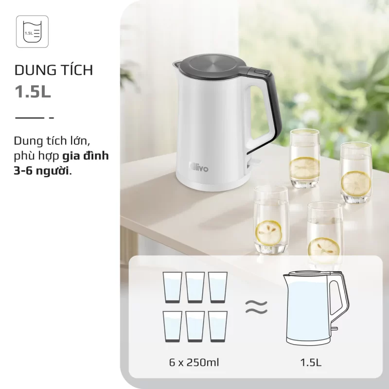 Ấm Siêu Tốc OLIVO EK200