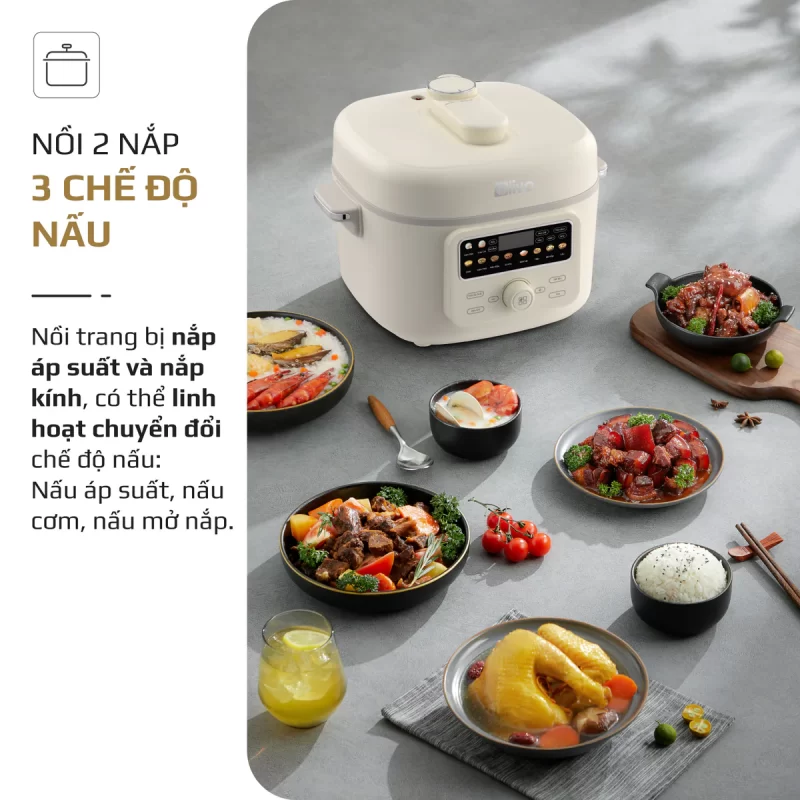 Nồi Áp Suất Điện Đa Năng OLIVO PC40
