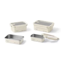Bộ Hộp Bảo Quản Thực Phẩm OLIVO FRESHLOCK IVORY