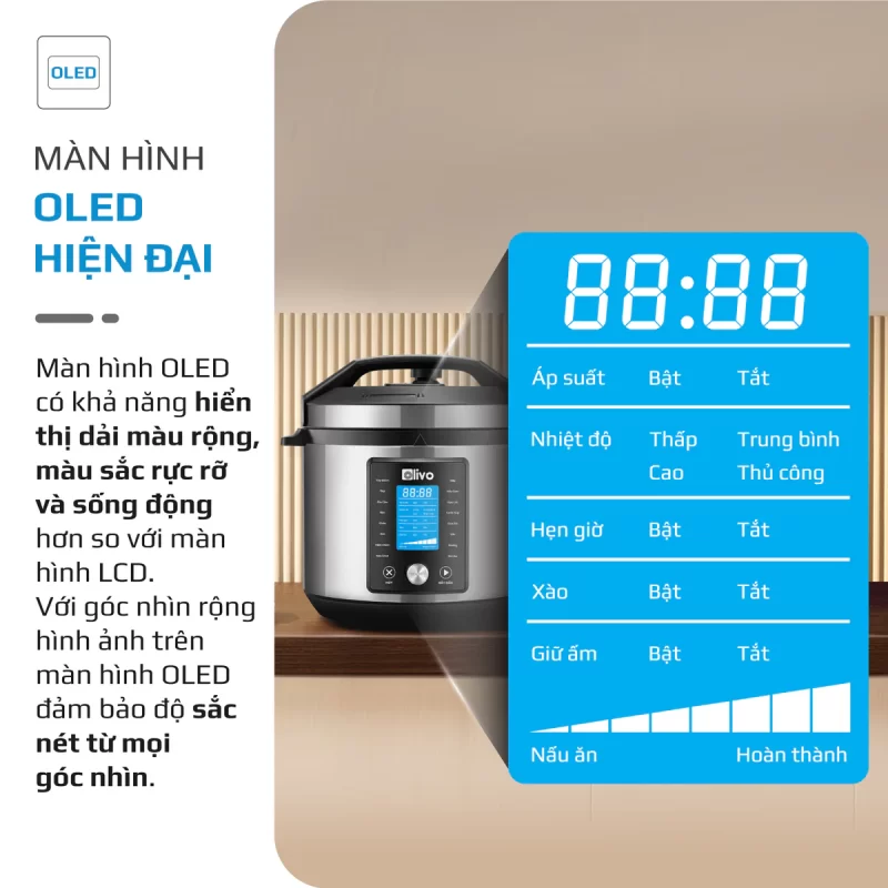 Nồi Áp Suất Điện Đa Năng OLIVO PC680