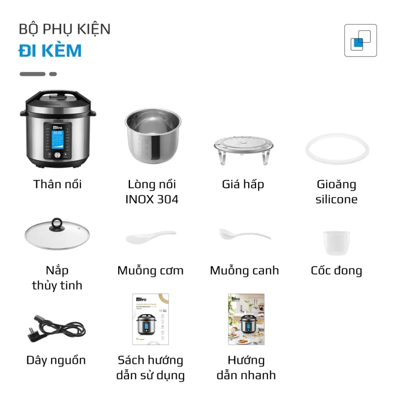 Nồi Áp Suất Điện Đa Năng OLIVO PC680