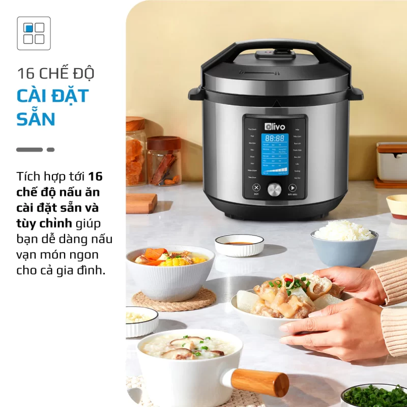 Nồi Áp Suất Điện Đa Năng OLIVO PC680
