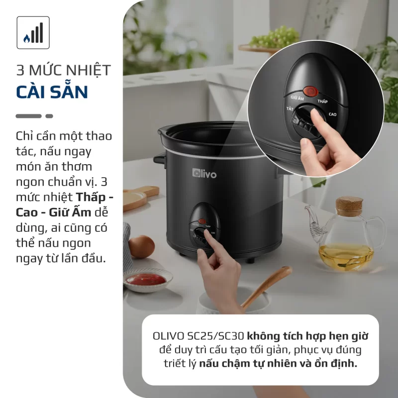 Nồi Nấu Chậm OLIVO SC30