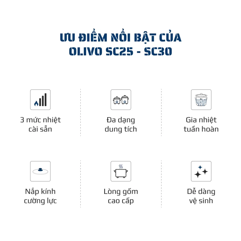 Nồi Nấu Chậm OLIVO SC30