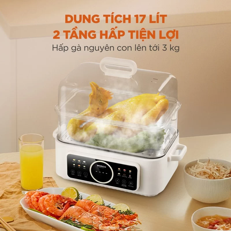 Nồi lẩu hấp đa năng MORICO MS508