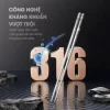 Bộ đũa inox 316 Kalite KCH01 chất liệu cao cấp kháng khuẩn
